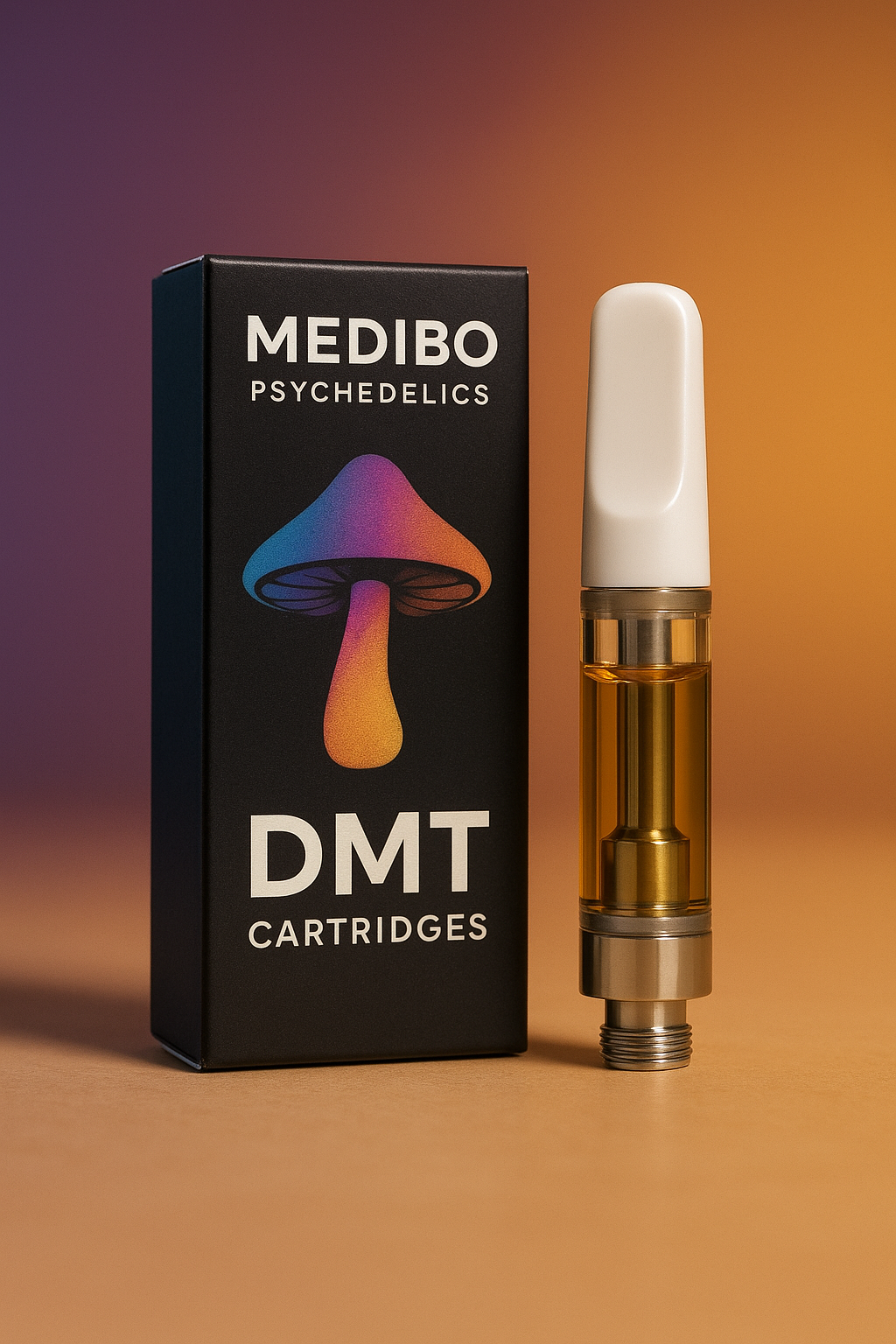 DMT Cartridge für Vape-Pens mit 99% reinem N,N-DMT, bereit zur Inhalation